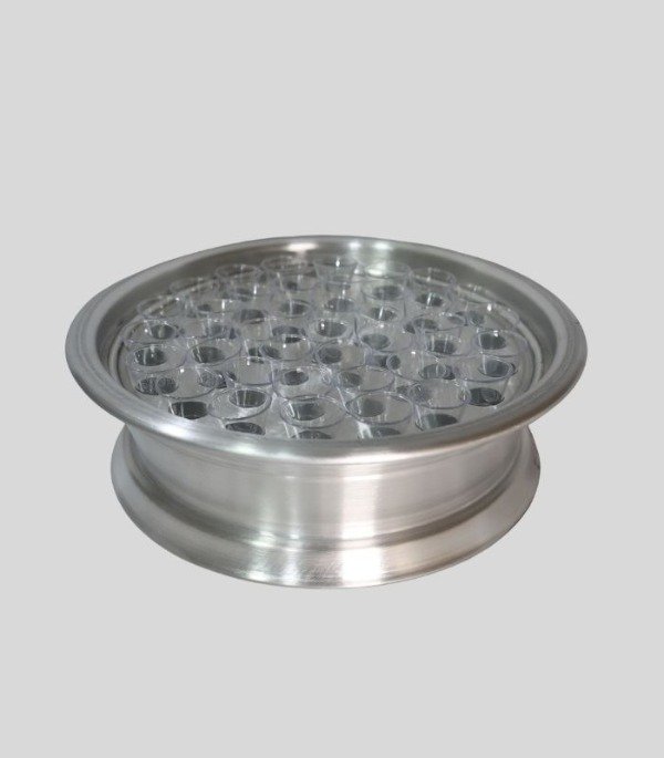Producto - BANDEJA SANTA CENA DE ACERO INOXIDABLE + 40 COPAS
