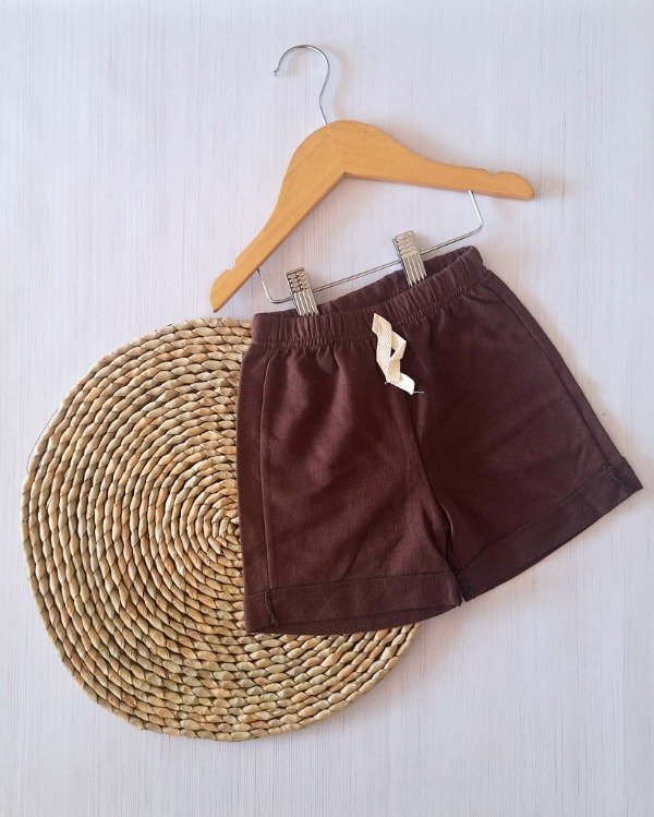 Producto - Short Algodón Rústico Chocolate