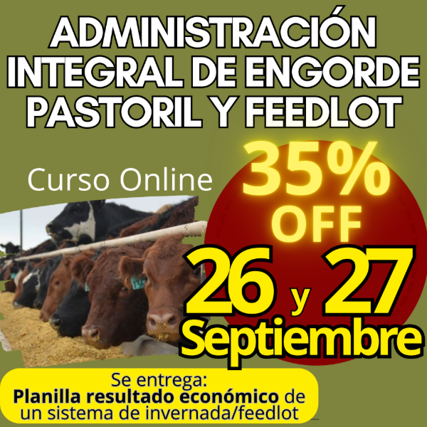 Producto - Curso Online: Administración Integral de Engorde Pastoril y Feedlot - 0