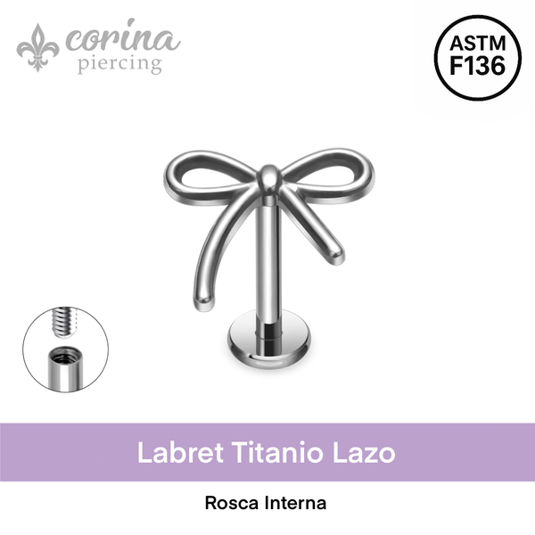 Producto - Labret Titanio Lazo