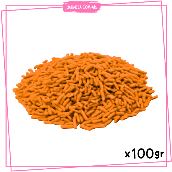 Producto - Granas naranja x100gr