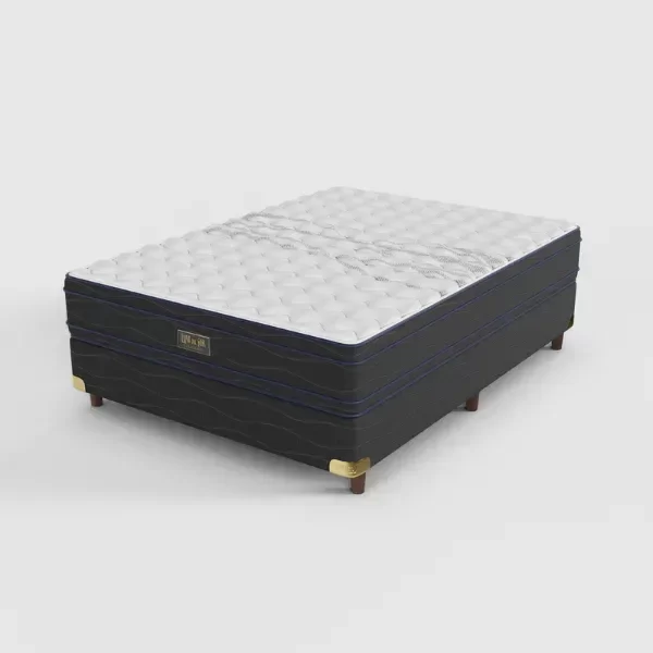 Producto - Conjunto de Resorte Diamante con Euro Pillow - 2 Plazas