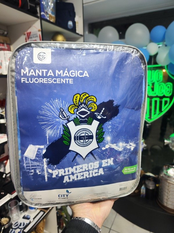 Producto - Frazada Gimnasia y Esgrima de la Plata Manta Mágica Fluorescente - 0