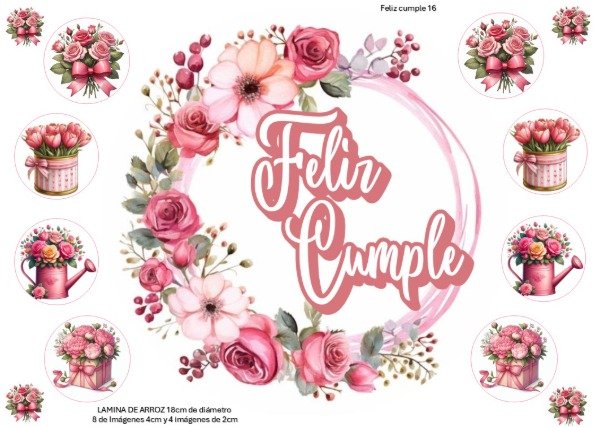 Producto - LAMINA FELIZ CUMPLE 16