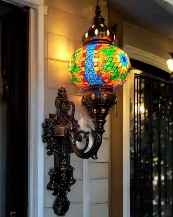 Producto - Lampara Turca Aplique De Pared Tulipa 18cm