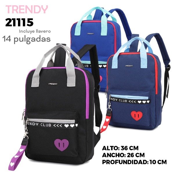 MOCHILA TRENDY 21115 - Azulbags