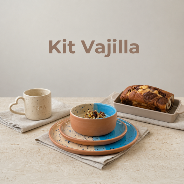 Producto - Kit Vajilla - Molde para Cerámica PDF incluye budinera, bowls, platos y más