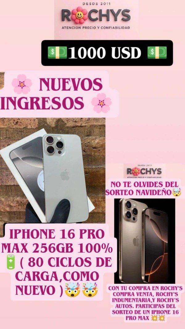 Producto - IPHONE 16 PRO MAX