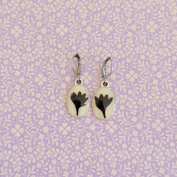 Producto - Aros Centaurea morada