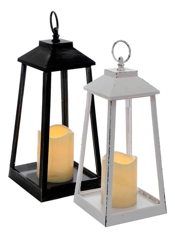 Producto - Fanal Farol Vela Led Grande Vintage Portavela A Pila Fn1432