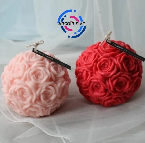 Producto - Molde esfera de rosas mediana 80mm