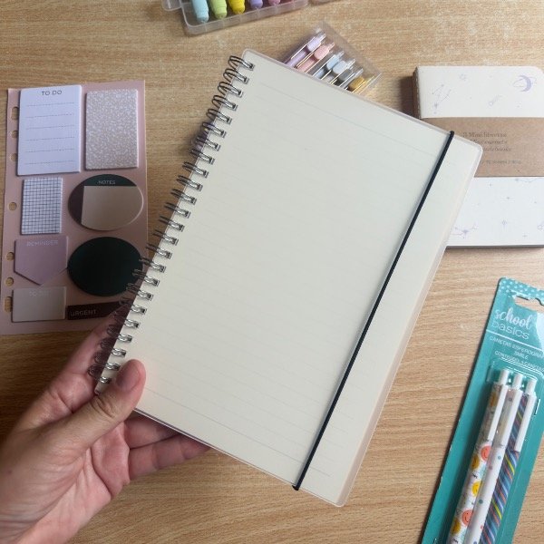 Producto - Cuaderno A5 tapa transparete