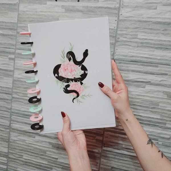 Producto - Cuaderno Inteligente A4 SERPIENTES Y FLORES