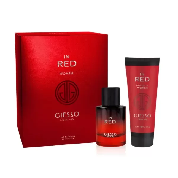 Producto - Estuche de Mujer In Red Giesso EDT 50ml + Body Lotion 100g