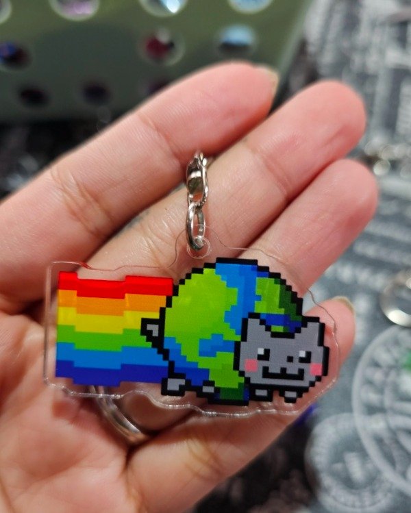 Producto - Llavero acrílico gatito 5