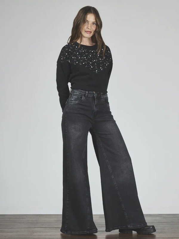 Producto - Jean Full Wide Leg Ash Tiro Alto - 0