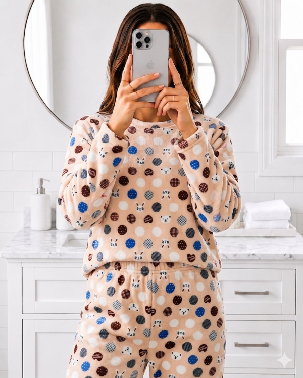 Producto - Pijama estamado beige