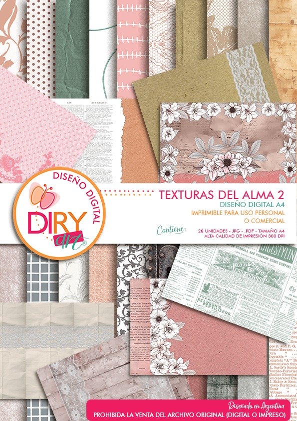 Producto - Texturas del alma 2 - Papeles digitales A4