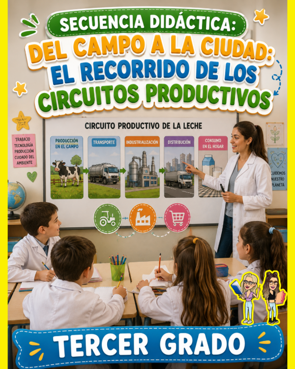 Producto - SD. DEL CAMPO A LA CIUDAD.  LOS CIRCUITOS PRODUCTIVOS.TERCER GRADO