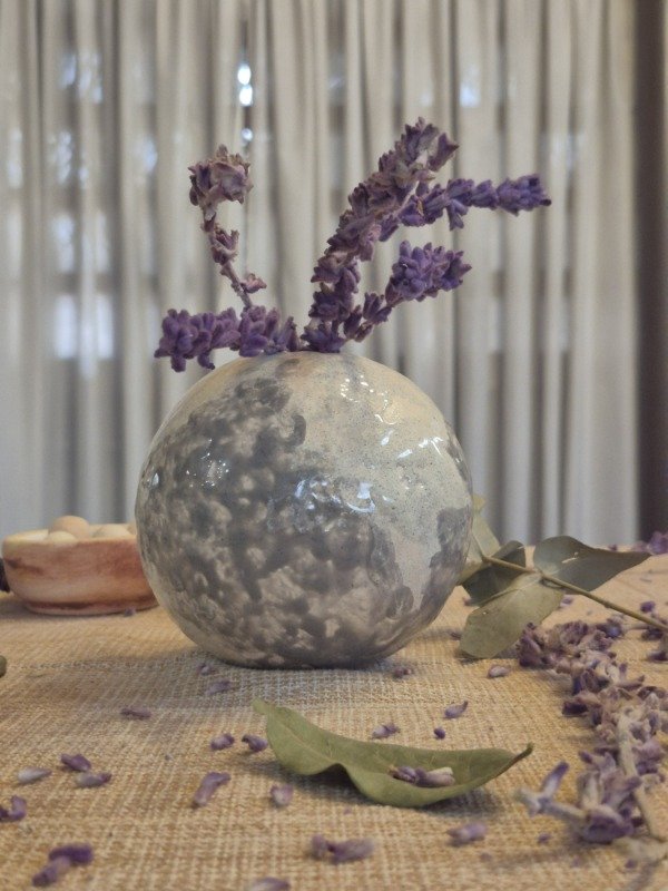 Producto - Florero esfera con gris