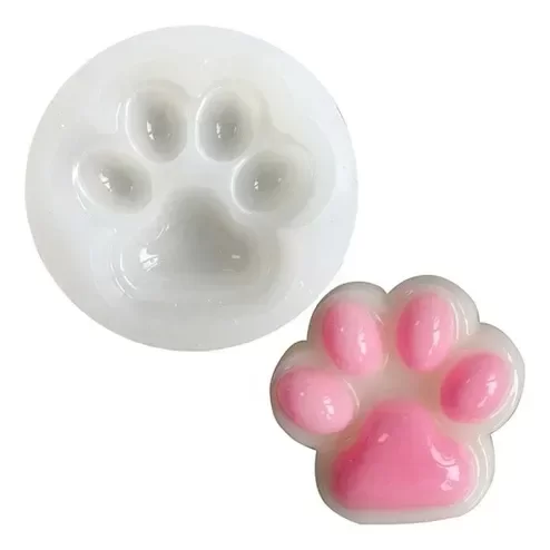 Producto - Molde Silicona Patita Huella De Perro 7cm Para Resina