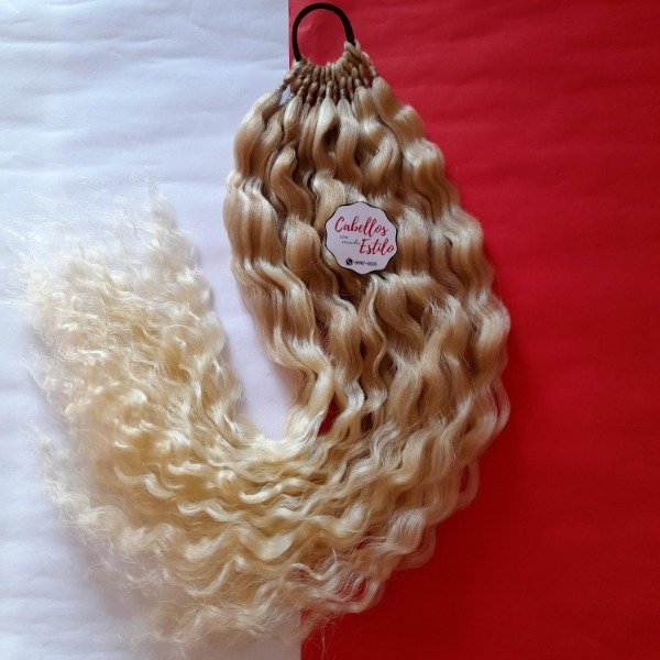 Producto - Ponytails onduladade kanekalon rubio miel y platino