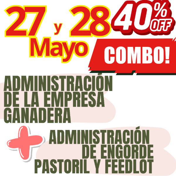 Producto - COMBO 2 CURSOS:     Gestión Ganadera  +  Engorde Pastoril y Feedlot