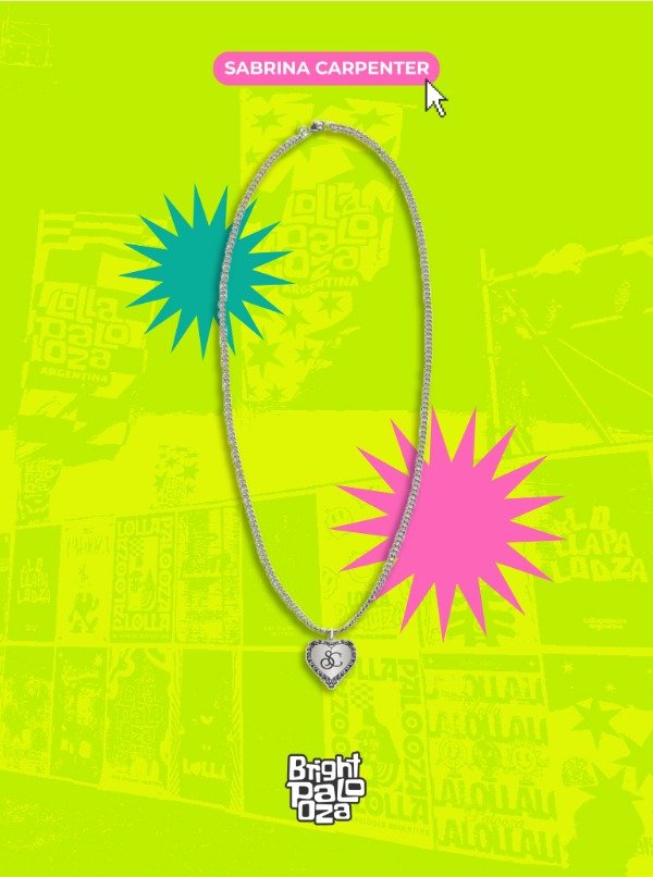 Producto - Cadenita Sabrina Carpenter - BRIGHTPALOOZA