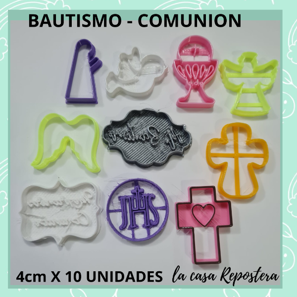Producto - CORTANTE MINI X 10 BAUTISMO COMUNION