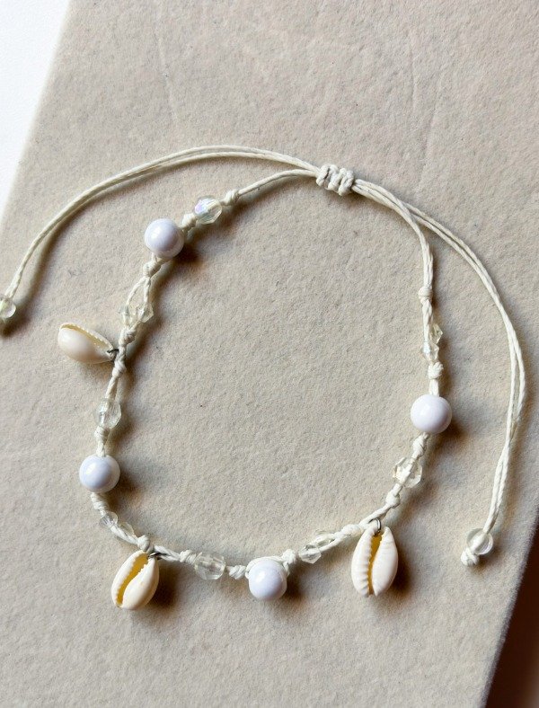 Producto - TOBILLERA CARACOLES Y PERLAS