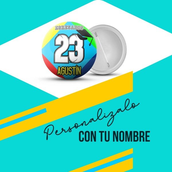 Producto - Prendedor Egresados Personalizado 38mm Pin Institucional
