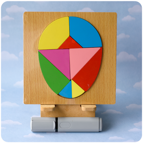 Producto - Rompecabeza de Madera Tangram - Huevo