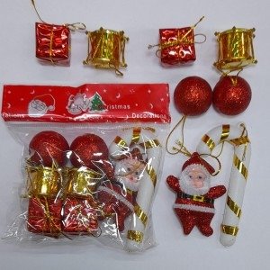 Producto - ADORNITOS X8 CHICOS CON PAPA NOEL