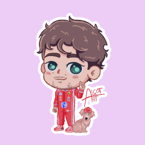 Producto - Stickers en Vinilo - F1 - Charles Leclerc