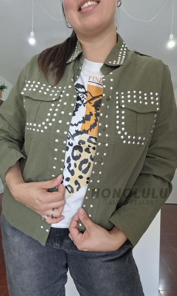 Producto - Camisaco de Gabardina Verde