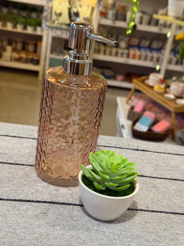 Producto - Dispenser de vidrio - rosa (Efectivo: 7.120)