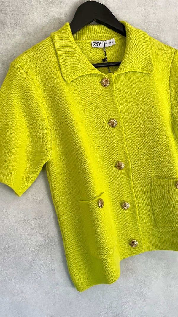 Producto - Cárdigan lima manga corta Zara - 3