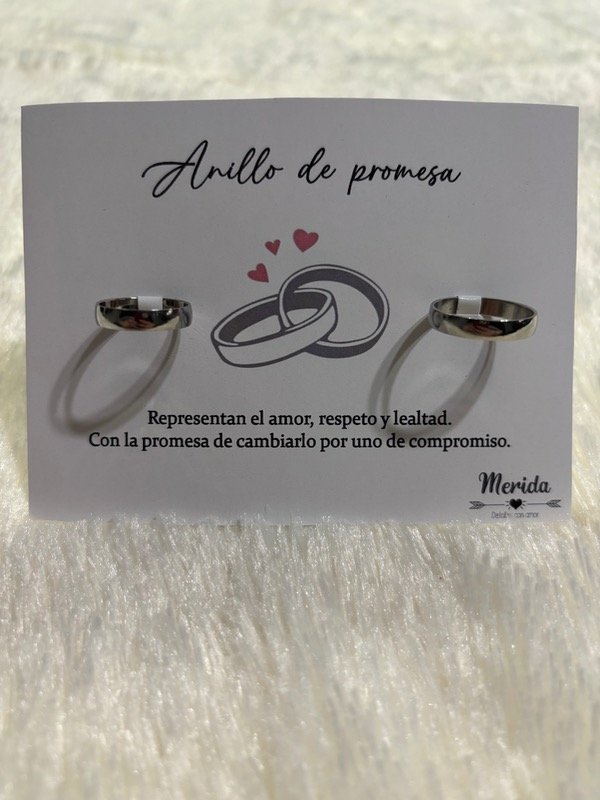 Producto - Anillos de promesa lisos