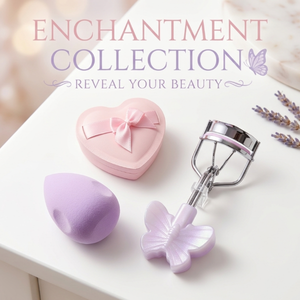 Producto - Set de arqueador más 2 esponjas de maquillaje- Mely