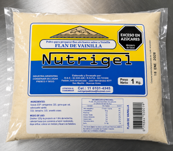 Producto - Flan de vainilla x 1 kg