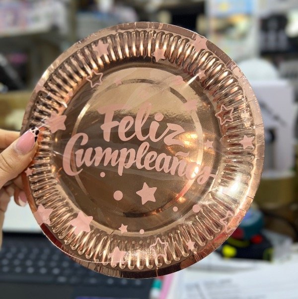 Producto - Set 10 unidades de platitos para cumpleaños