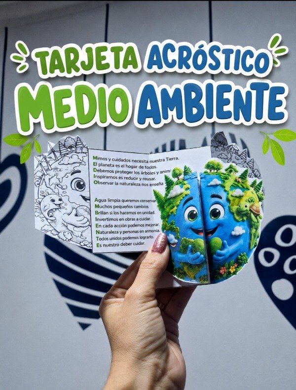 Producto - TARJETA ACRÓSTICO. MEDIO AMBIENTE