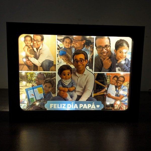Producto - Cuadro 3D Luminoso Personalizado