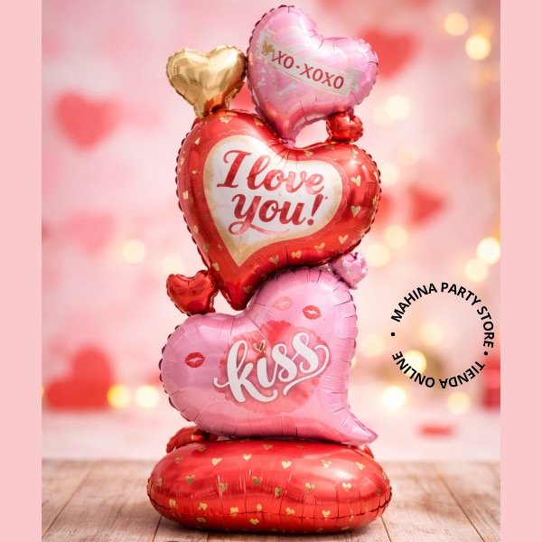 Producto - Globo 3 corazones San Valentín
