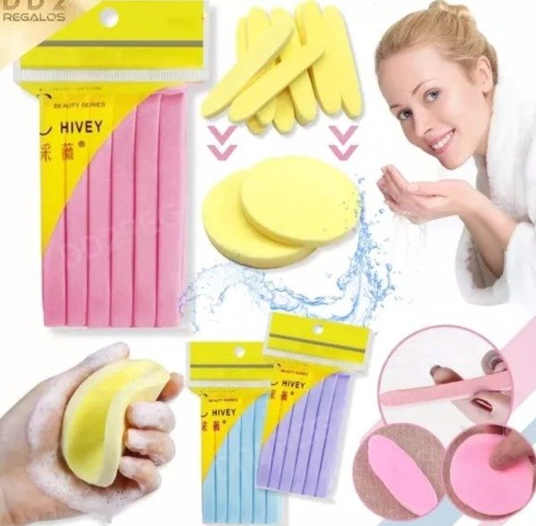 Producto - SET 12 ESPONJAS COMPRIMIDAS FACIALES