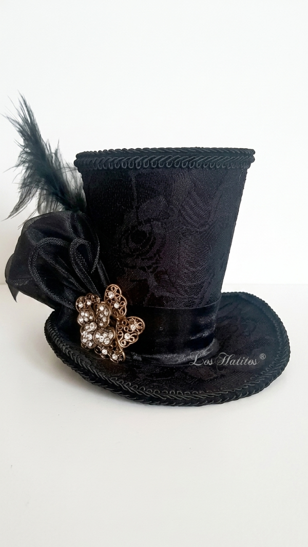 Producto - mini galera 12 cm encaje negro - 0