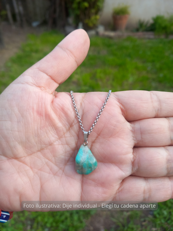Producto - Dije Amazonita - Tesoro Pulido