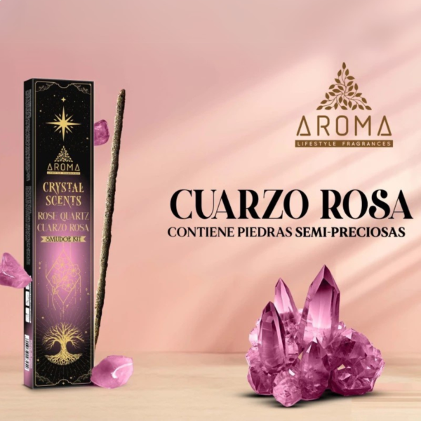 Producto - Sahumerio Crystal Scents Cuarzo rosa