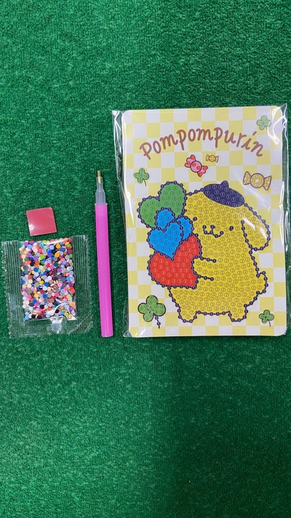 Producto - Diamond Painting Kit SANRIO Pompompurin (corazones)