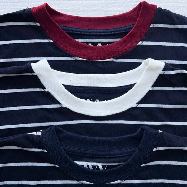 Producto - Cropped Boxy Fit - Rayas azul y blanco - 2